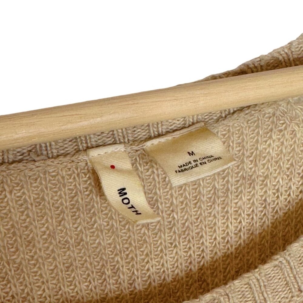 Anthropologie Cream Crew Neck Sweater - Picture 13 of 16